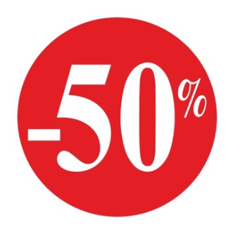STOCKVERKOOP -50%